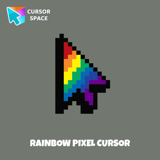 Rainbow Pixel cursor